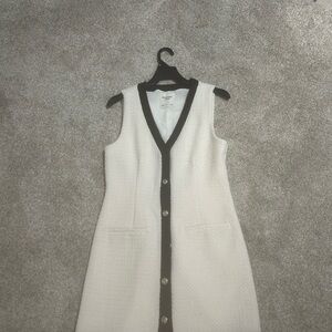 Abercrombie & Fitch White Mini Dress with Black Accents